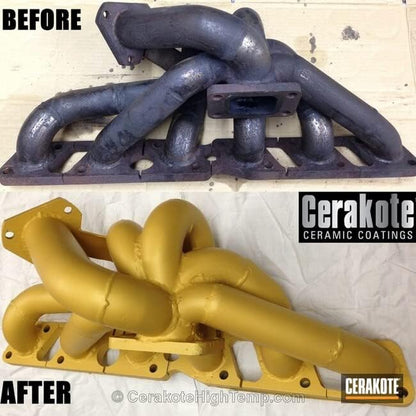CERAKOTE® Glacier Gold Coating Kit (C-7800 16 oz.) - Everything Needed to Spray Cerakote - Air Cure - Durable, High Temp Performance Ceramic Coating (1800°F Rating)