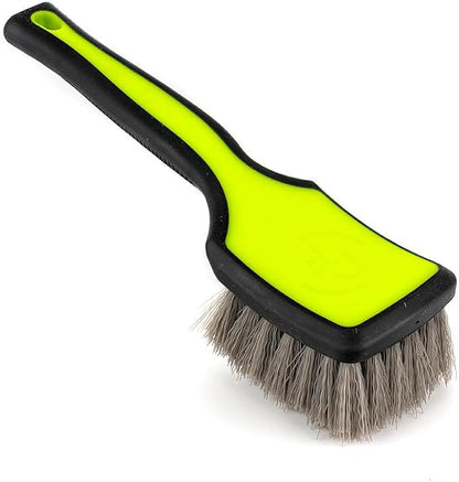 Detail Factory - ProGrip Tire Brush - Ergonomic ProGrip Handle, Stiff Synthetic Bristles, Ergonomic Design, Clean Your Tires with Ease - Octane Ectoplasm