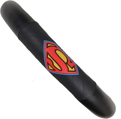 BDK Superman Car Steering Wheel Cover - Officially Licensed Warner Brothers Product, Universal Fit for Steering Wheels Between 14.5 to 15.5 Inch