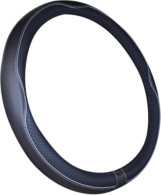Mayco Bell 2019 New Microfiber Leather Car Extra Large Steering Wheel Cover for Big Trucks (17.5-18'', Gray)