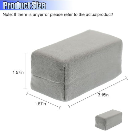 Suede Microfiber Applicator Pad, Multi-Purpose Ceramic Spray Coating Sponge Pads, Car Detailing Sponge for Car Paint, Metal, Plastic Trim, Applying Wax, Sealants, Other Conditioners (2PCS)