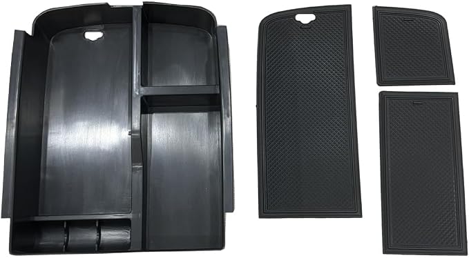 Compatible with Kia Telluride 2026-2020 Center Console Armrest Storage Tray Box ABS Insert Organizer Glove Console Separation Glove Pallet Phone Holder Full Cover