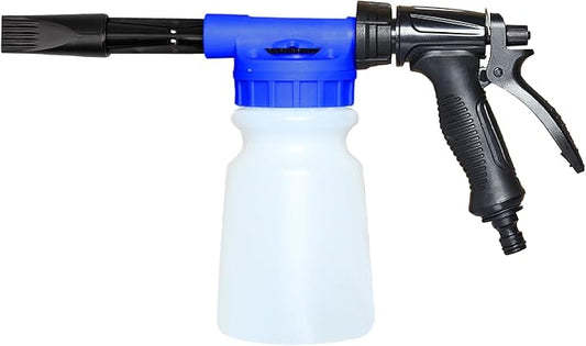 ZIMISI Car Wash Foam Gun, Foam Cannon for Hose, Professional Car Foam Sprayer with 6 Levels Foam Concentration, Spray Gun Cleaner, Connects to Any Garden Hose (Blue)
