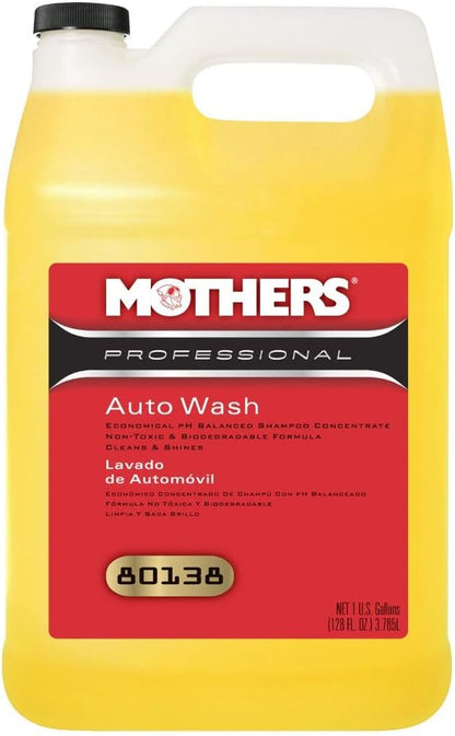 Mothers 80138 Professional Auto Wash, 1 Gallon