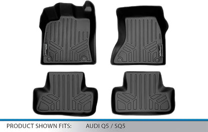 MAXLINER Floor Mats 2 Row Liner Set for 2009-2017 Audi Q5