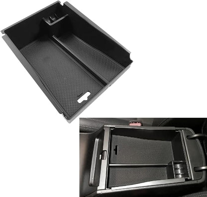 Center Console Armrest Storage Box Compatible with Hyundai Tucson 2016-2021 ABS Tray Insert Organizer Glove Pallet Phone Holder