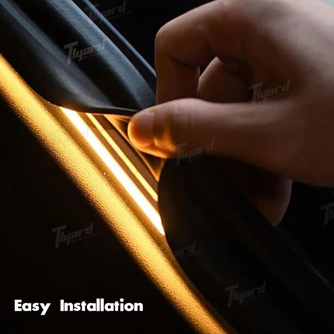 Tlyard Trunk LED Lights Strip for Tesla Model Y 2020-2025 Back Interior Frunk Lightning Waterproof &High Brightness Strip for Tesla Model Y Accessories Warm White