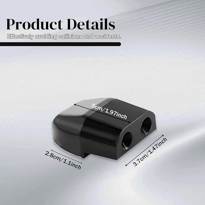4PCS Deer Whistles for Car, Automotive Deer Warning Whistle Devices, Avoid Collisions Deer Warning Devices with Adhesive Tapes, Universal Animal Alert Accessories Fit Cars (Black, 4PCS)