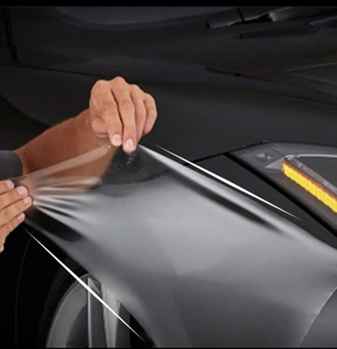 DIYAH Pro-Shield Heavy Duty PPF - 8.5 mil Thickened Clear Paint Protection Film - Maximum Impact & Rock Chip Defense - Self-Healing Wrap with Tools (12" X 60" / 1 FT X 5 FT)