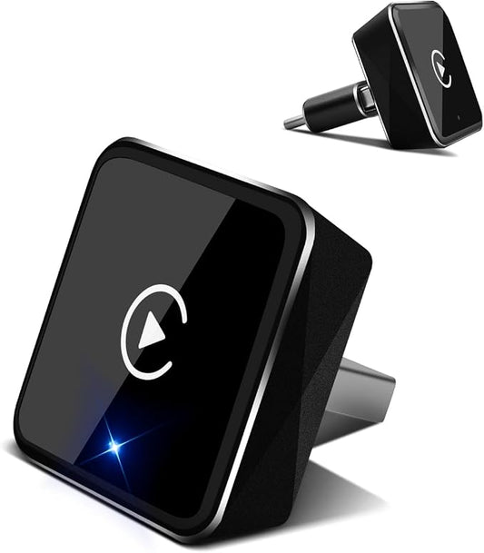 Wireless CarPlay Adapter for iPhone, Convert Wired to Wireless, Small Size | ViaBecs Fast Stable Connection Wireless Adapter Plug & Play For 2016+ Cars, Auto-Reconnect, Siri, USB-C Adapter, Low Latency