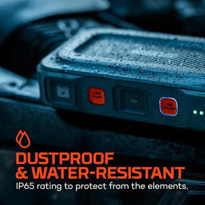 NEBO Assist 1000A Jump Starter | 1000 Peak Amps, Portable Battery Booster Pack for 12V Vehicles, Spark-Proof, USB-C Rechargeable Power Bank, LED Emergency Light, Compact 3-in-1 Roadside Kit