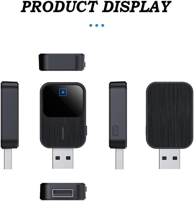 Compatibility with Wireless Android Auto Adapter for Lincoln Aviator 2020-2025,Converts Wired to Stable Connection Mini Size Accessories(Android 11+ Only),B