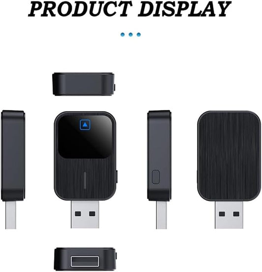 Wireless Android Auto Adapter for Chrysler 2017-2025 All Models,Converts Wired to Wireless Stable Connection Mini Size Accessories(Android 11+ Only),B