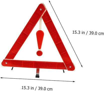 Veemoon 4pcs Auto Warning Signs Led Triangle Safety Kit Car Folding Triangle Safety Tripods