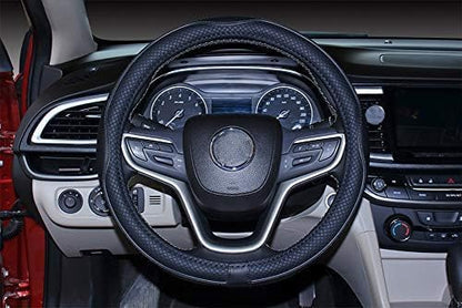 Mayco Bell 2019 New Microfiber Leather Car Extra Large Steering Wheel Cover for Big Trucks (20'',Black)
