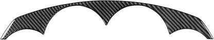 Compatible with Dodge Charger 2008 2009 2010 Real Premium Soft Carbon Fiber Decor Car Speedometer Panel Upper Part Sticker Interior Accessories Decal Cover Black