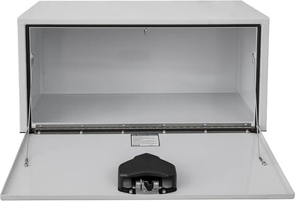 Buyers Products 1702200 Steel Underbody Truck Box with Lockable Paddle Latch, 18x 18x 24 Inch, for Work/ Utility Truck, Truck Storage and Organizer, Made in the USA, White