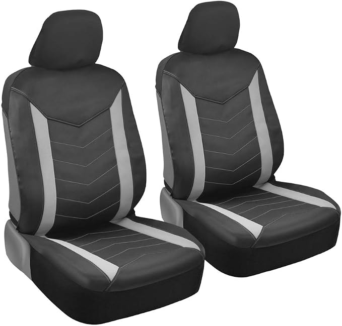 Motor Trend SpillGuard Car Seat Covers Full Set Waterproof – Neoprene Seat Protectors with Split Rear Bench, for Auto Truck Van and SUV