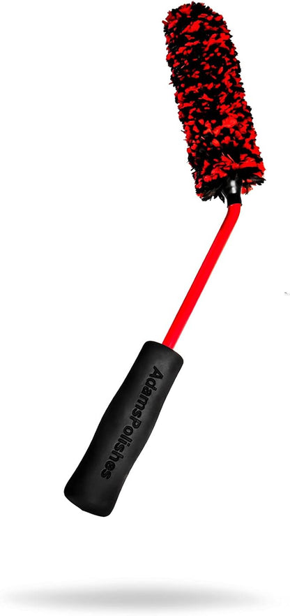 Adam's Polishes Angled Wheel Detailing Brush - Car Cleaning Wheel Brush |Use W/Wheel Cleaner, Rim Cleaner, Chrome Cleaner | Car Wash Brush Cleans Brake Dust from Barrels & Hard to Reach Areas (Small)