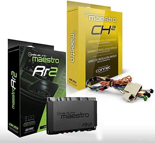 Maestro RR ADS-MRR2 Universal Radio Replacement & SWC Steering Wheel Interface + iDatalink HRN-RR-CH2 Integration Adapter fits 04-10 Chrysler, Dodge, Jeep with Sound of Tri-State Car Freshener Bundle