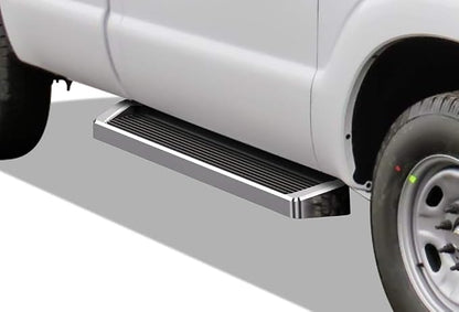 APS Running Boards (Nerf Bars Side Steps Step Bars) Compatible with Ford F250 F350 Super Duty 1999-2016 Regular Cab (Silver Running Board Style)
