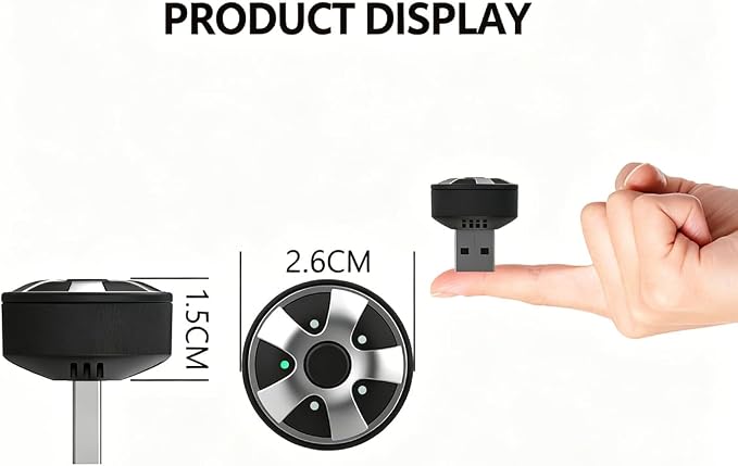 Compact USB Wireless Carplay/Android Auto Adapter for Volkswagen Talagon 2021-2026,Voice Control Plug and Play