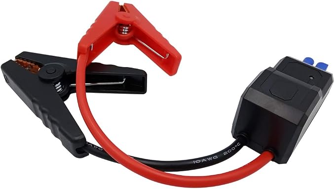 EC-5 Replacement Car Portable Battery Jump Starter Smart Cable, EC5 Car Battery Smart Clamps, 12V, 15A, Anti-short Connection & Reverse Charging Protection, All Copper Material
