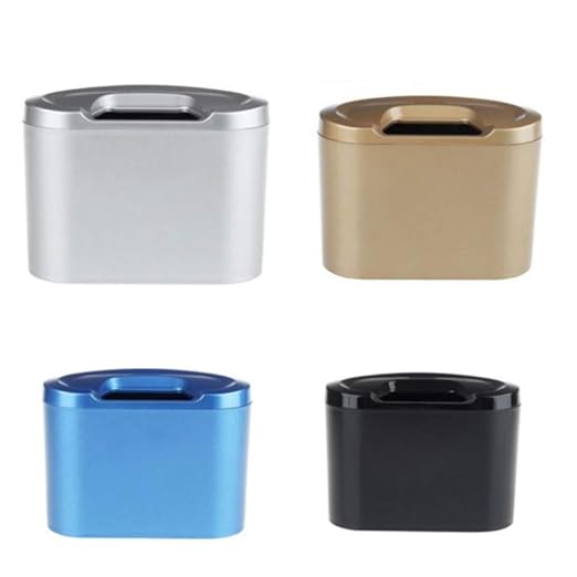 Sakali Portable Mini Car Garbage Can Premium Quality Universal Traveling Portable Car Trash Can (Red)