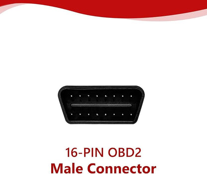 Main Cable Fit for Ancel FX2000 DB15 OBD2 Diagnostic Scanner 16-PIN Male to 15-PIN Female OBD-II Test Replacement Cable Connector Adapter - 3.9ft/120cm