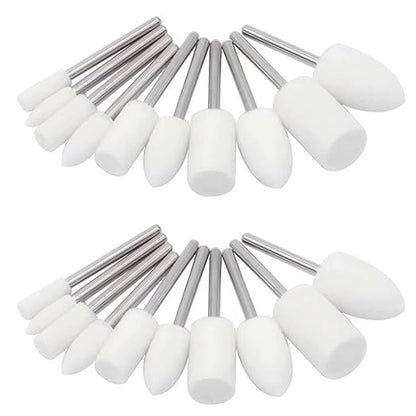 Buffing Wheel Polishing Bits for Dremel Tool Accessories Aluminum Resin Metal Watch Polishing Kit Buffing Pads for Drill Rotary Tool Accessories Sanding Bits Wheel Polish 1/8 Inch Shank