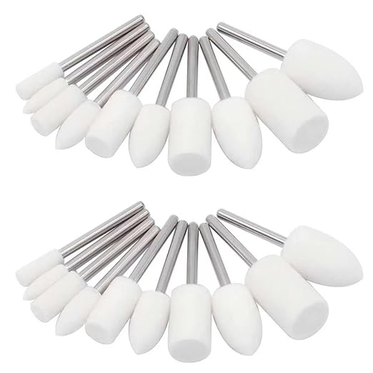 Buffing Wheel Polishing Bits for Dremel Tool Accessories Aluminum Resin Metal Watch Polishing Kit Buffing Pads for Drill Rotary Tool Accessories Sanding Bits Wheel Polish 1/8 Inch Shank