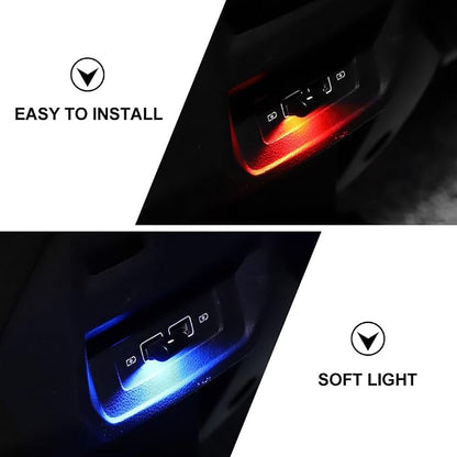 Abaodam 4 Pcs USB Ambient Light Led Nightlight Goblincore Room Decor Mini Led USB Keychain Car Lamp Night Light Car Decorative Lamp Accessories Abs Underfoot