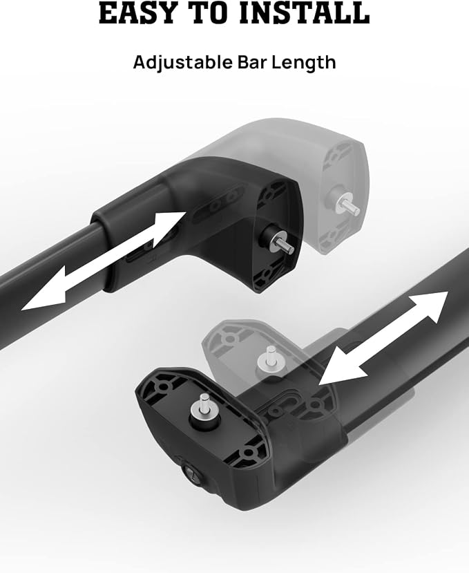 Roof Rack Cross Bars Compatible with Jeep Grand Cherokee Altitude & SRT & Trackhawk 2011-2022 with Roof Black Moldings, Aluminum Car Roof Rails Crossbar with Lock for Roof Cargo Carrier Bike