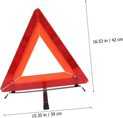 DECHOUS Reflective Roadside Warning Triangle Sign Safety Kit with Sturdy Tripod Quick Setup for Roadside Assistance Durable Design for Car Breakdowns