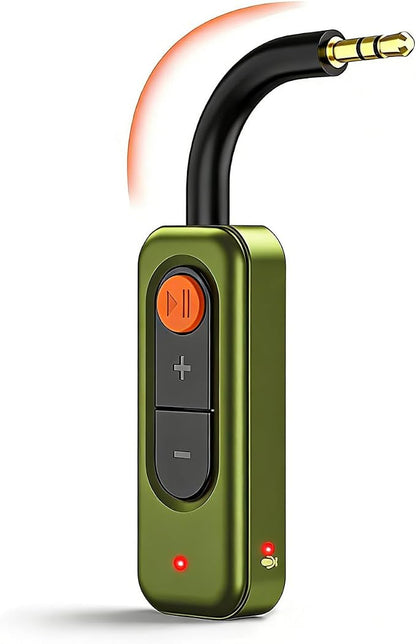 Bluetooth 5.4 Audio Receiver,3.5mm AUX Wireless Audio Adapter,Bluetooth Receiver for Car,Home Stereo,TV,Computer,Gym,Support aptX Low Latency