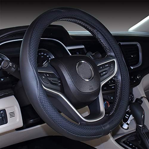 Mayco Bell 2019 New Microfiber Leather Car Extra Large Steering Wheel Cover for Big Trucks (20'',Black)