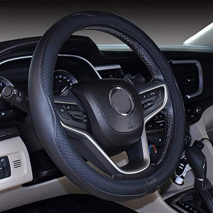 Mayco Bell 2019 New Microfiber Leather Car Extra Large Steering Wheel Cover for Big Trucks (20'',Black)