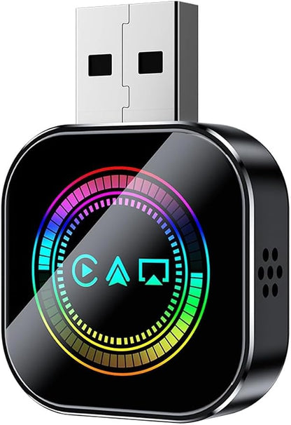 2026 Upgrade 3 in 1 Screen Mirror iOS Phone, Plug-and-Play Smart Car Interconnection Box with Fast 3s Connection, Voice Control, Split-Screen Display (H-C, for iPhone)