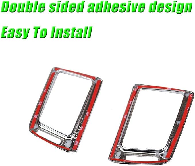 BOYUER for Toyota RAV4 2013 2014 2015 2016 2017 2018 2PCS ABS Dashboard Central Console Air Conditioning A/C Vent Panel Frame Interior Decoration Trim Accessories(Red) Enhance Fashion Sense