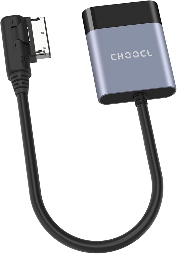 Bluetooth 5.0 aptX-HD Car Adapter Compatible for Audi AMI MMI, Mercedes Media Interface and Volkswagen MDI Connector (A2-Audi2G)