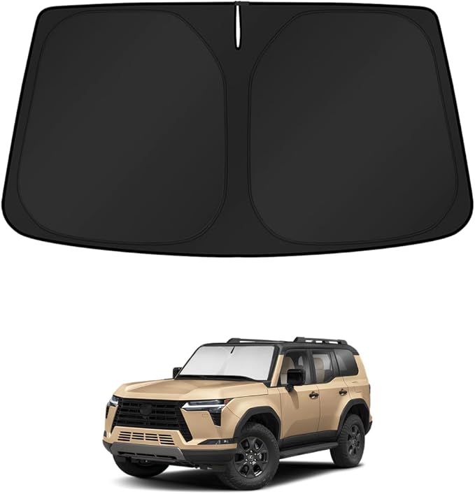 KUST Windshield Sun Shade for Lexus GX 550 2024 2025 2026 Window Accessories Shade Sun Visor Cover Foldable Block UV Rays