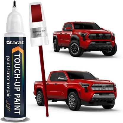 Supersonic Red(3U5) Touch Up Paint Pen for Toyota 2-in-1 Quick & Easy Car Scratch Repair Kit Exact OEM Match for Avalon/RAV4/Camry/Corolla/Highlander/Prius/Sequoia/Sienna/Tacoma