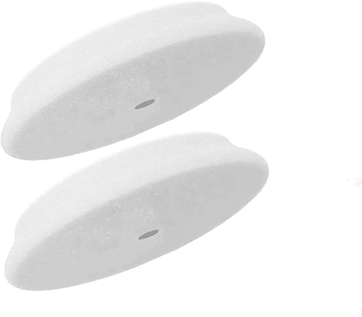 RUPES 100mm White D-A Ultrafine Dual Action Wool Polishing Pads (Pack of 2) | Ideal for Paint Correction & Gloss Enhancement | Improves Cutting Performance | Compatible with 4" Backing Plate