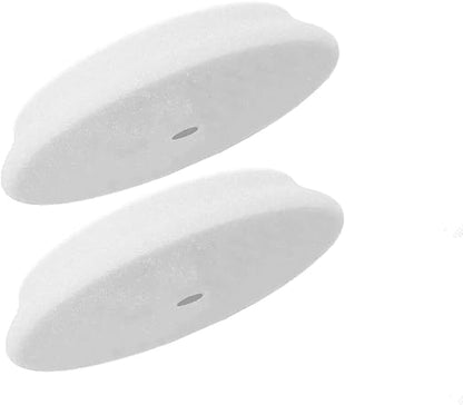 RUPES 100mm White D-A Ultrafine Dual Action Wool Polishing Pads (Pack of 2) | Ideal for Paint Correction & Gloss Enhancement | Improves Cutting Performance | Compatible with 4" Backing Plate