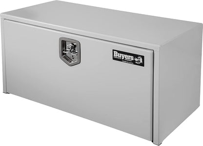 Buyers Products 1702405 White Steel Underbody Truck Tool Box, 18 x 18 x 36, Made in USA, 14 Ga Steel, Locking Stainless Latch, Weather-Resistant, Powder-Coated, Secure Storage for Work Trucks