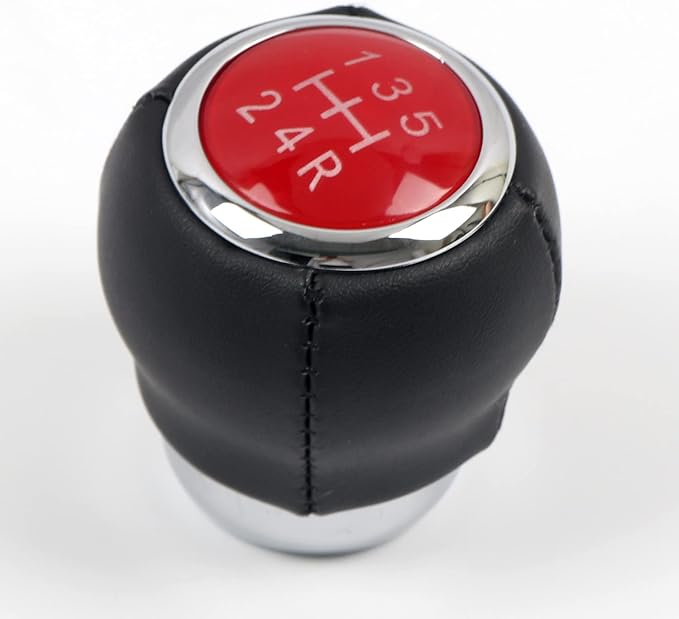 HIGH FLYING for Subaru WRX STI 2007-2021, BRZ/for Toyota 86 (ZN6/ZC6) 2012-2021 Car Accessories Inner Plastic & Leather Gear Shift Knob Replacement 1pc (5-Speed)