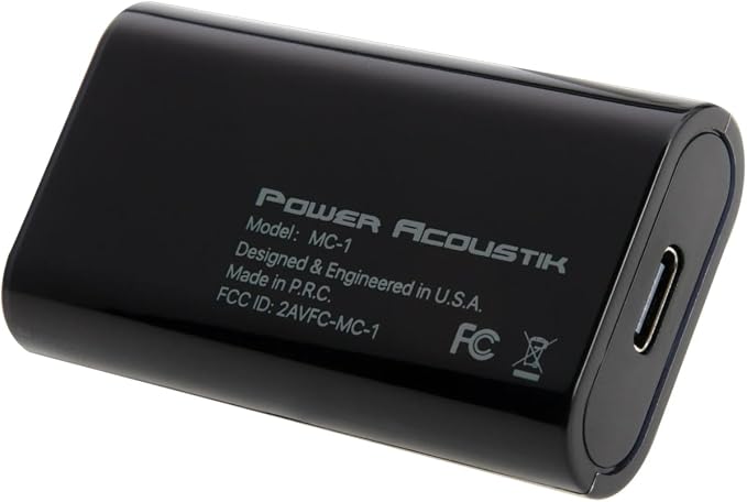 Power Acoustik MagiCast Wireless CarPlay & Android Auto Adapter – Plug & Play Dongle Converts Wired Car Stereos to Wireless – Universal Fit, Fast Auto-Pairing, USB Connection