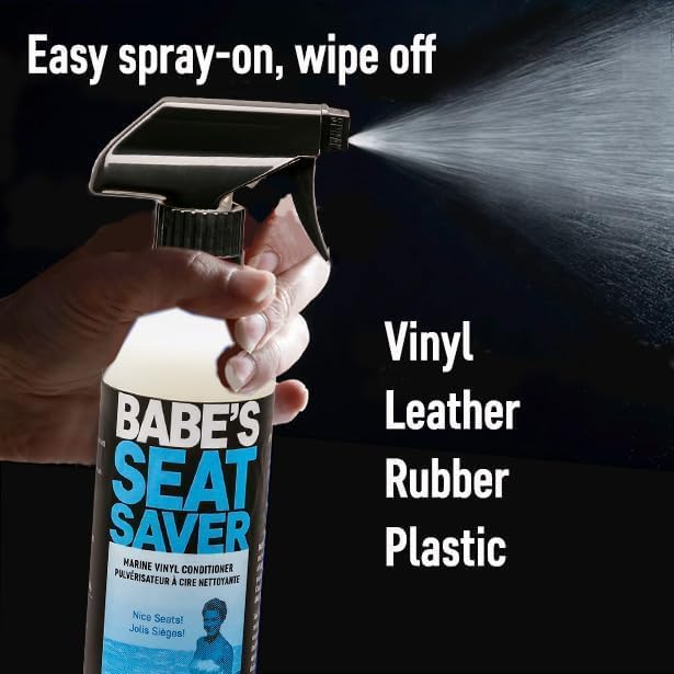 Babe’s Seat Saver – Marine Vinyl Protectant & Conditioner – UV Protection for Boat Seats – Non-Silicone Formula Keeps Upholstery Soft & Smooth - 1 Gallon