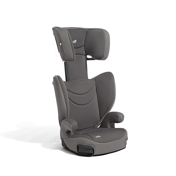 Joie Basil Highback and Backless Booster Car Seat for Big Kids 4 to 12 Years Old, Lightweight 2-in-1 Design (Thunder)