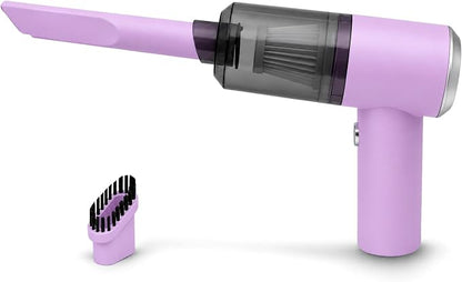 catsMeow Mini Handheld Vacuum Cordless, Lightweight Portable Vacuum Cleaner for Home, Car, Desk, Keyboard, Sofa and Crumbs, USB Rechargeable Small Vacuum with Washable Filter, Stylish Lavender Purple
